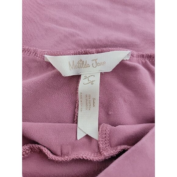Matilda Jane Womens Ruffle Hem Pants Dusty Rose Boho Cottagecore Size Large - Picture 3 of 8